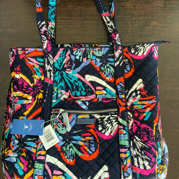 vera bradley butterfly flutter tote